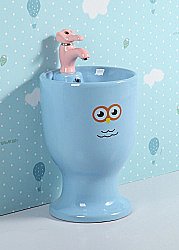 Раковина напольная детская Gid Aventura 37 Nb193-BU 69914 голубая купить в интернет-магазине Sanbest