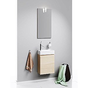 Тумба с раковиной AQWELLA Леон-МР 40 дуб сонома для ванной в интернет-магазине Sanbest