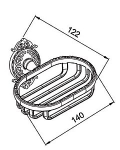Мыльница Hayta Gabriel Classic Gold купить в интернет-магазине сантехники Sanbest