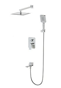 Душевая система встраиваемая WONZON & WOGHAND DIAMOND, Брашированный никель (WW-88939011-BN) купить в интернет-магазине сантехники Sanbest