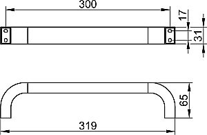 Поручень KEUCO EDITION 300 30007010000 купить в интернет-магазине сантехники Sanbest