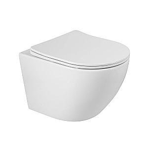 Унитаз подвесной BelBagno Sfera-R BB046CHR/SC белый, безободковый, с крышкой микролифт купить в интернет-магазине Sanbest