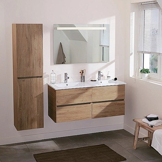 Раковина Jacob Delafon Ola EXVA112-00 120 двойная, белая купить в интернет-магазине Sanbest