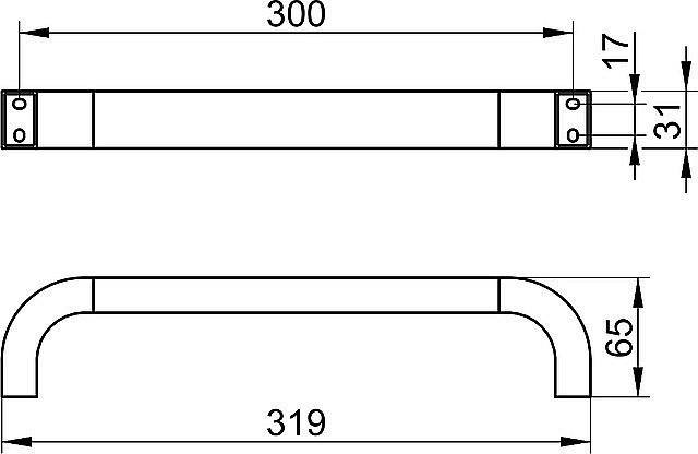 Поручень KEUCO EDITION 300 30007010000 купить в интернет-магазине сантехники Sanbest