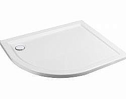 Душевой поддон Эстет Омега 100х80 белый правый купить в интернет-магазине сантехники Sanbest