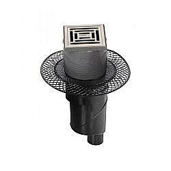 Душевой трап прямой Berges Platz Uno 10х10 090069 матовый хром купить в интернет-магазине Sanbest