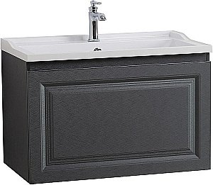 Тумба с раковиной Cezares Giubileo-N 80 GIUBILEO-N-80-1C-SO-TIT-P титан для ванной в интернет-магазине Sanbest