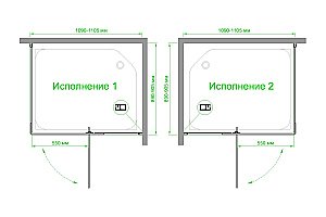Душевой уголок Royal Bath RB 90х110 HPVD-C-CH стекло матовое/профиль хром купить в интернет-магазине Sanbest