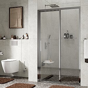 Душевая дверь WasserKRAFT Lopau 32S05R 120 стекло прозрачное/профиль серебристый купить в интернет-магазине Sanbest