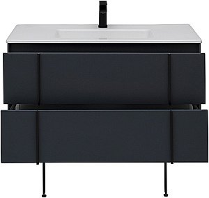 Тумба с раковиной Allen Brau REALITY 1.32008.AM 121 антрацит матовый для ванной в интернет-магазине Sanbest