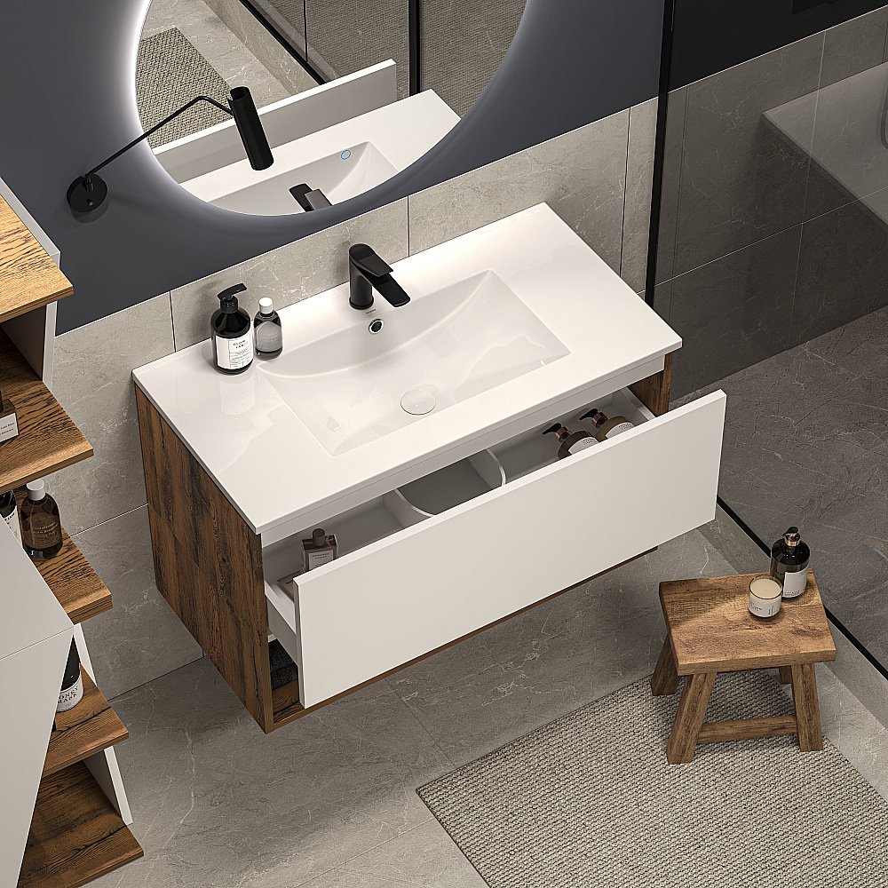 Раковина Oliveeka Built-in 61 NS2001-60 белая купить в интернет-магазине Sanbest