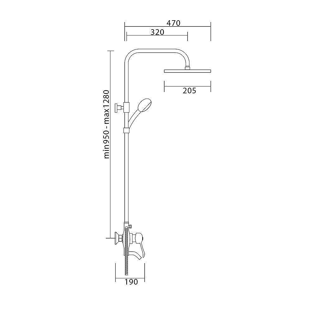 Душевая система Veragio Grazia VR.GRZ-9955.CR купить в интернет-магазине сантехники Sanbest