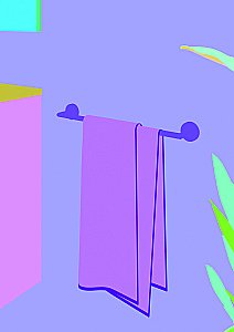 Полотенцедержатель Inda Forum A3618ECR хром купить в интернет-магазине сантехники Sanbest