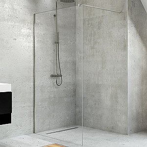 Душевое ограждение NEW TRENDY VELIO 110 D-0136B стекло прозрачное/профиль хром купить в интернет-магазине Sanbest