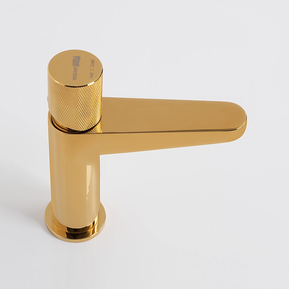 Смеситель для раковины WasserKRAFT Ems 7600 7603 золото купить в интернет-магазине сантехники Sanbest