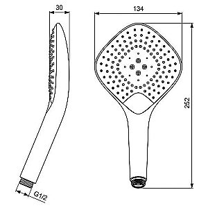 Душевая лейка Ideal Standard Ideal Evo B1760AA купить в интернет-магазине сантехники Sanbest