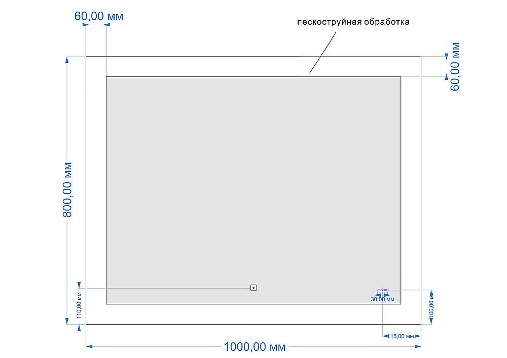 Зеркало CERSANIT LED KN-LU-LED030*100-d-Os в ванную от интернет-магазине сантехники Sanbest