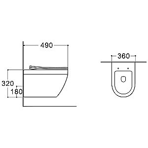 Унитаз подвесной Aquatek Лея AQ1199-00 белый, с крышкой микролифт, безободковый купить в интернет-магазине Sanbest