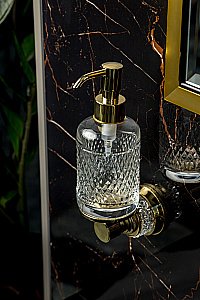 Диспенсер Boheme AURA 10247-G золото купить в интернет-магазине сантехники Sanbest