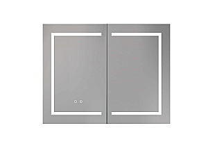 Зеркальный шкаф Aquqtek AQ7904-MLC 90х70 хром купить в интернет-магазине сантехники Sanbest