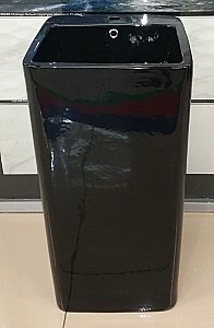 Раковина напольная Ceramalux N 40 P7004LВ черная купить в интернет-магазине Sanbest