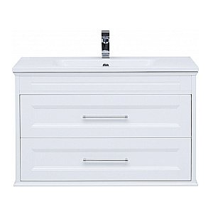 Тумба с раковиной Aquanet Бостон 100/Dreja Эйфория 100 белая матовая для ванной в интернет-магазине Sanbest