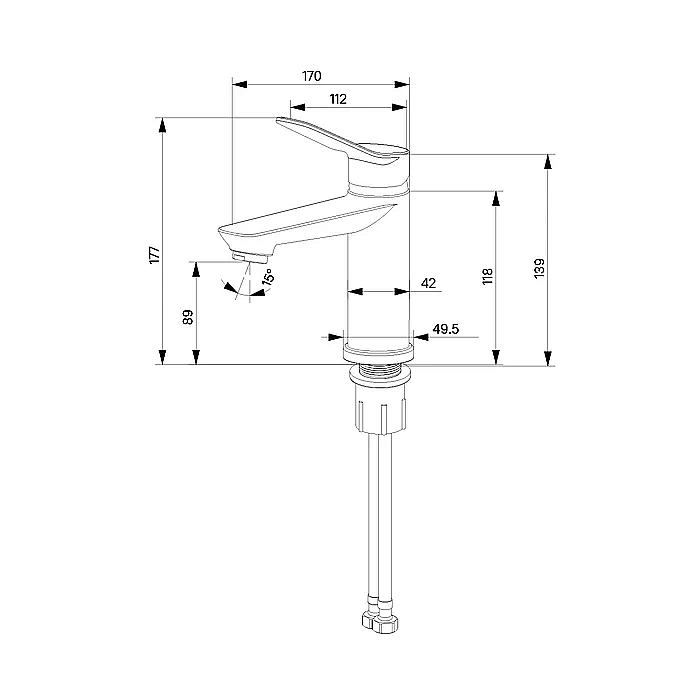 Смеситель для раковины Milardo Enjoy ENJSB00M01 купить в интернет-магазине сантехники Sanbest