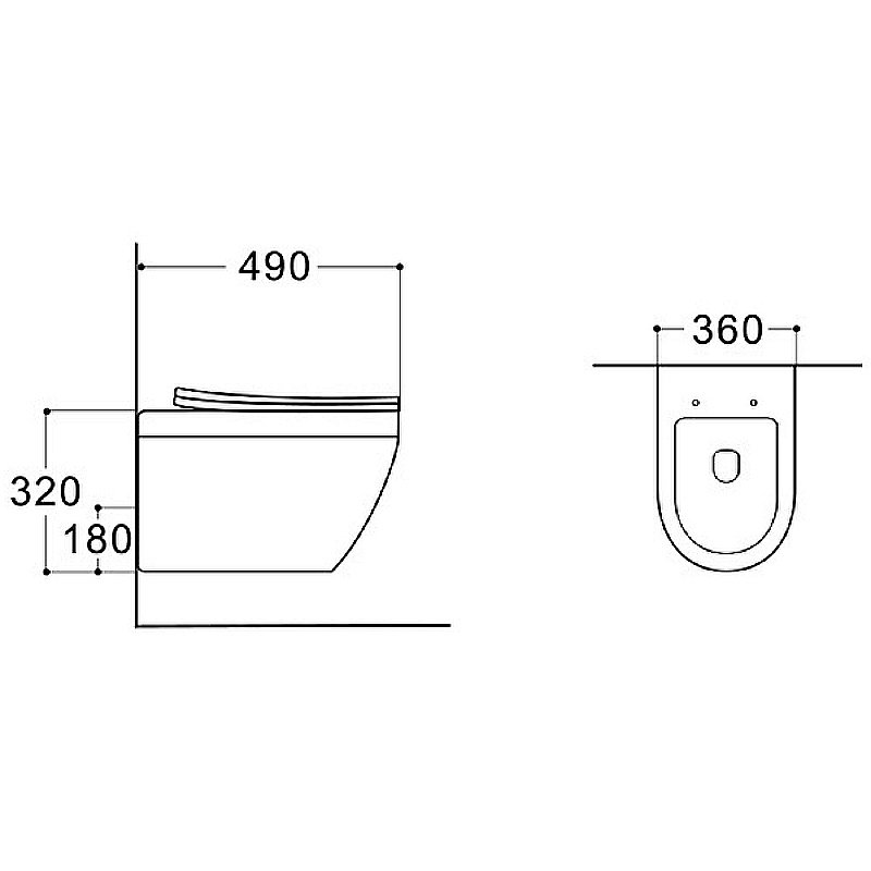 Унитаз подвесной Aquatek Лея AQ1199-00 белый, с крышкой микролифт, безободковый купить в интернет-магазине Sanbest