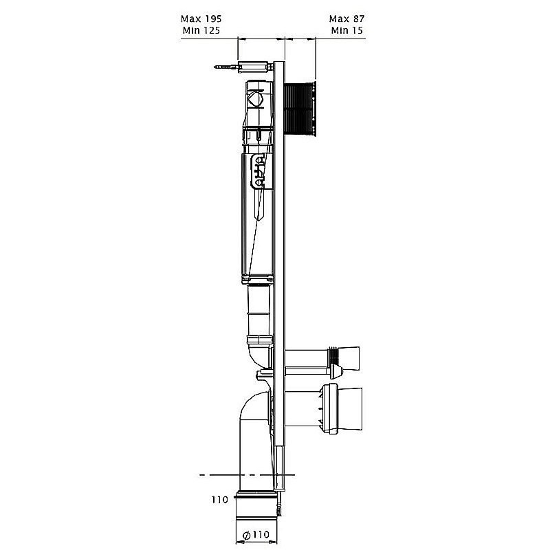 Инсталляция для унитаза Azario AZ-8010-1000 купить в интернет-магазине сантехники Sanbest
