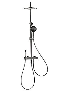 Душевая система с термостатом WONZON & WOGHAND The ONE WW-B3094-BGG темный графит купить в интернет-магазине сантехники Sanbest