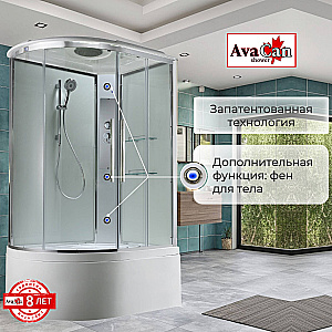 Душевая кабина AvaCan EM Серия EM5811RT 110х80 стандартная прозрачная, правосторонняя купить в интернет-магазине Sanbest