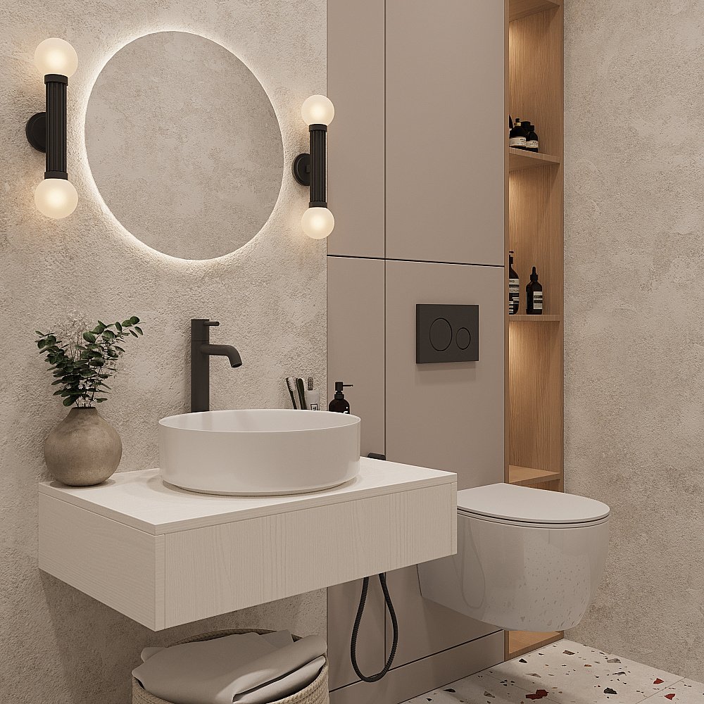 Раковина Oliveeka Bowl 30 9514A белая купить в интернет-магазине Sanbest