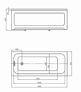 Ванна Aquatek Мия 160х70 MIY160-0000001 белая купить в интернет-магазине Sanbest