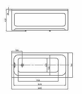 Ванна Aquatek Мия 160х70 MIY160-0000001 белая купить в интернет-магазине Sanbest