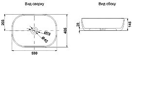 Раковина накладная Melana 5006-805 белая купить в интернет-магазине Sanbest