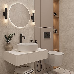 Раковина Oliveeka Bowl 30 9514A белая купить в интернет-магазине Sanbest