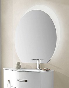 Зеркало с LED подсветкой Cezares 108х100 44773 в ванную от интернет-магазине сантехники Sanbest