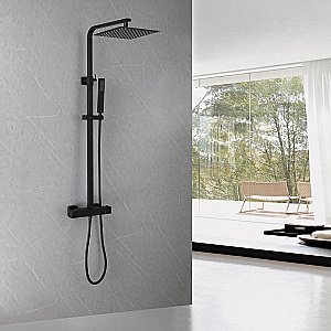 Душевая система ABBER Daheim AF8260BL черный матовый купить в интернет-магазине сантехники Sanbest