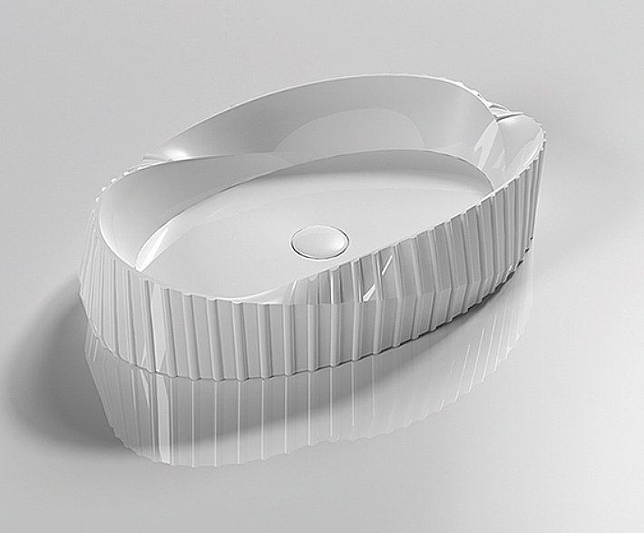 Раковина накладная CeramaLux N 60 78750 белая купить в интернет-магазине Sanbest