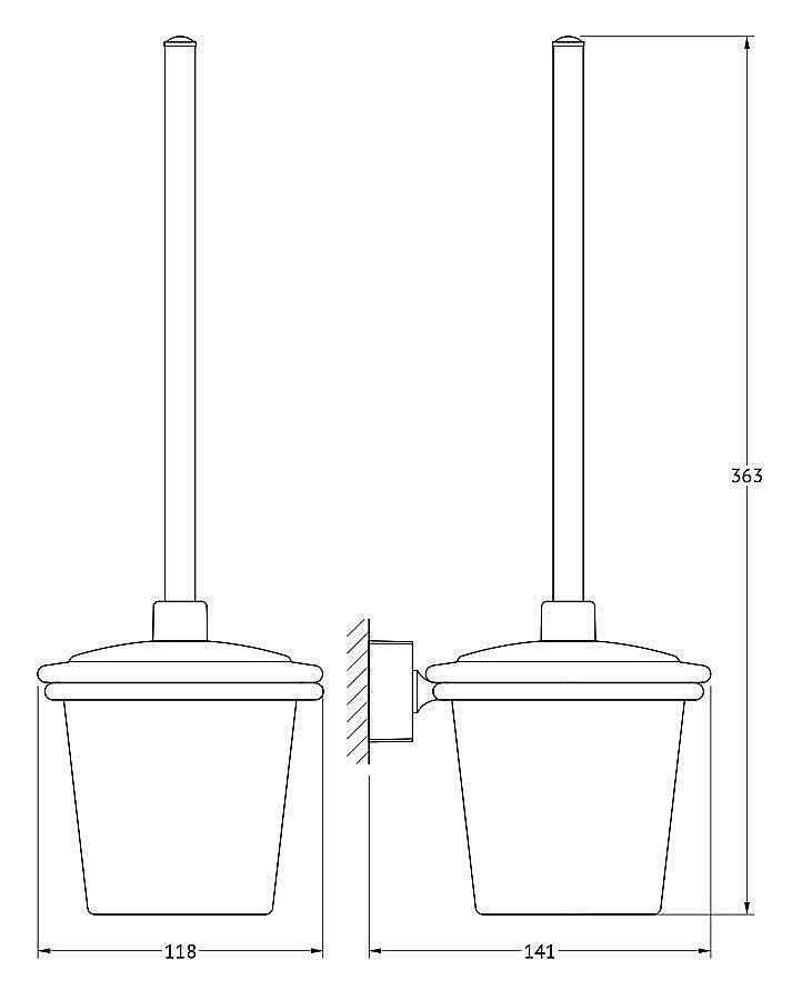 Ершик для унитаза FBS Esperado ESP 057 купить в интернет-магазине сантехники Sanbest