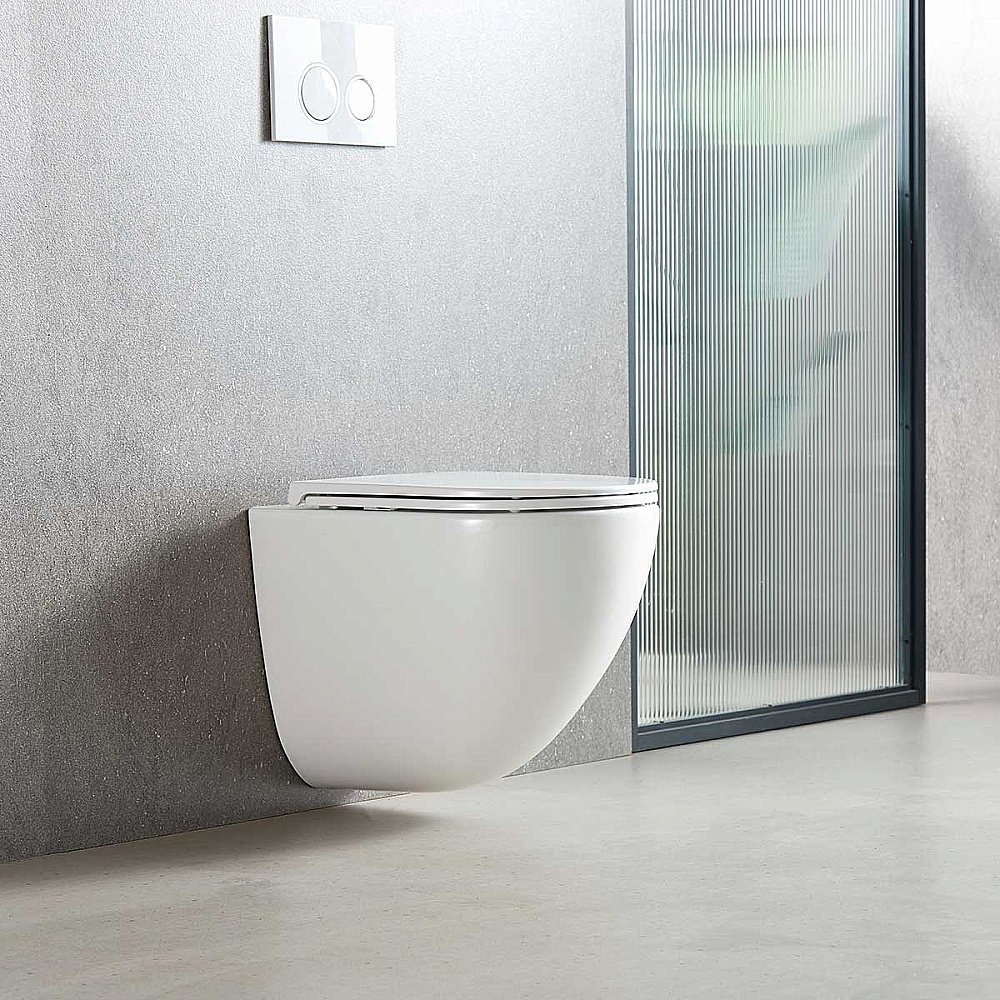 Унитаз Vincea Bien VT1-51T безободковый, смыв торнадо, с крышкой микролифт, белый купить в интернет-магазине Sanbest