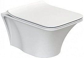 Унитаз Boheme Mirage 965-W белый глянцевый, безободковый купить в интернет-магазине Sanbest