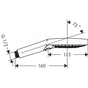 Душевая лейка Hansgrohe Raindance Select S 120 3jet 26530700 купить в интернет-магазине сантехники Sanbest