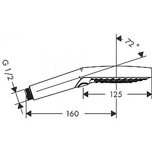 Душевая лейка Hansgrohe Raindance Select S 120 3jet 26530700 купить в интернет-магазине сантехники Sanbest