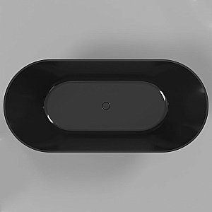 Ванна из искусственного камня WhiteCross Coral A 165x75 черный глянец купить в интернет-магазине Sanbest