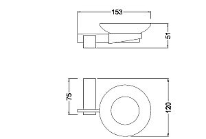 Мыльница Schein DURER 262C-R хром купить в интернет-магазине сантехники Sanbest