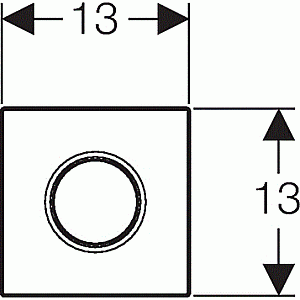 Ручной пневмопривод смыва Geberit Sigma 01 белый купить в интернет-магазине сантехники Sanbest