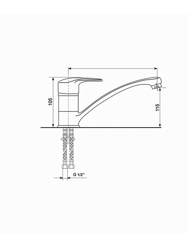 Смеситель для кухни MIXLINE ML-GS03 526193 песочный купить в интернет-магазине сантехники Sanbest
