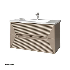 Тумба с раковиной Caprigo Modo-Terza 100 с интегрированной ручкой, цвет на выбор для ванной в интернет-магазине Sanbest