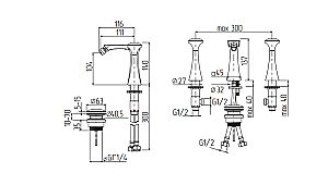 Смеситель для биде Migliore Opera 27971 купить в интернет-магазине сантехники Sanbest